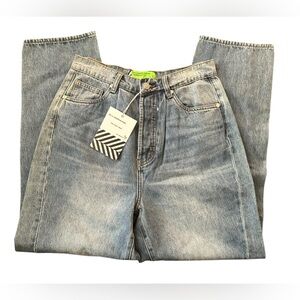 Classic Baggy Ultra High Rise Blue Denim Jeans | Size 26 | SR VS Sandrine Rose